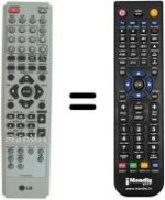 Télécommande équivalente LG 6710CDAT05G
