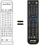 Télécommande équivalente Philips 25PT912B