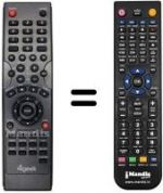 Télécommande équivalente REMCON837