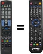 Télécommande équivalente LG 26LK330