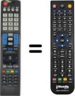 Télécommande équivalente AKB73615309