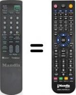 Télécommande équivalente RM827T