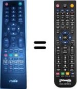 Télécommande équivalente MIIA MTV-32DLE HD