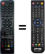 Télécommande équivalente MTVB24LEFHD