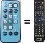 Télécommande équivalente XL5U