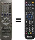 Télécommande équivalente Panasonic N2QAKB000007