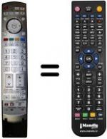 Télécommande équivalente Panasonic TX32LXD600