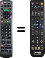 Télécommande équivalente Panasonic TX-L37GW10
