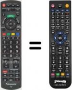 Télécommande équivalente Panasonic TX-L32X5E