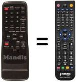 Télécommande équivalente Funai 21A-600A