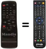 Télécommande équivalente Funai 19A-624