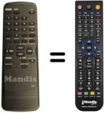 Télécommande équivalente Funai 29A-754