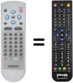 Télécommande équivalente REMCON505