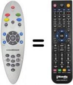 Télécommande équivalente REMCON769
