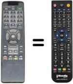 Télécommande équivalente REMCON702