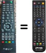 Télécommande équivalente Nevir NVR7900504K2N