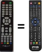 Télécommande équivalente Nevir NVR7503-24HDN