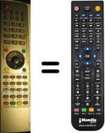Télécommande équivalente NordMende N4204PD