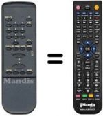Télécommande équivalente REMCON149