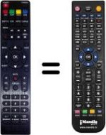 Télécommande équivalente Oceanic Ocealed