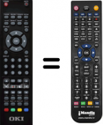 Télécommande équivalente Oki V19N-PHTUV