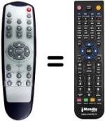 Télécommande équivalente Optoma WJF7923