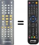 Télécommande équivalente Nortek PALCO HOME THEATRE