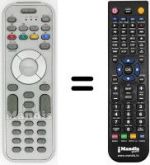 Télécommande équivalente Philips 17PF9946 / 12