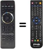 Télécommande équivalente Philips DCM580/12