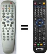 Télécommande équivalente Philips 23PF9945-12A