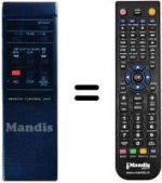 Télécommande équivalente JVC HR-D210