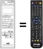 Télécommande équivalente JVC PQ10543H