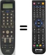 Télécommande équivalente JVC HR-E226