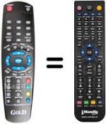 Télécommande équivalente REMCON862