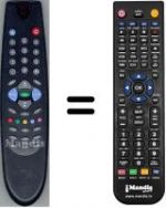 Télécommande équivalente Funai 14.1