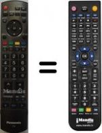 Télécommande équivalente Panasonic TH-42PY800P