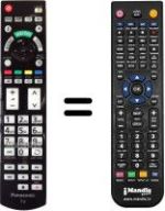 Télécommande équivalente Panasonic TX-L47WT50B
