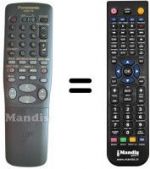 Télécommande équivalente Panasonic VEQ2213