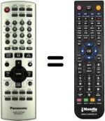 Télécommande équivalente Panasonic N2QAJB000137