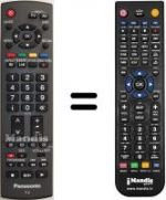 Télécommande équivalente Panasonic TH-46PZH8FV