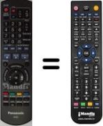 Télécommande équivalente Panasonic DMRE-X768