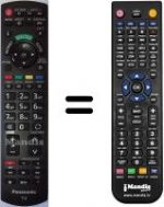 Télécommande équivalente Panasonic TX-L37E5B
