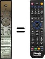 Télécommande équivalente Philips 37PFL9732D / 10