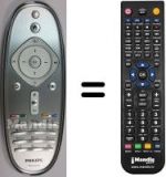 Télécommande équivalente Philips 46PFL8605H / 12