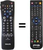 Télécommande équivalente Philips 32PW8506 / 12R