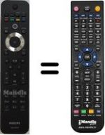 Télécommande équivalente Philips 42PFL7404H / 12