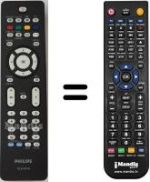 Télécommande équivalente Philips 42PFL7962D 12 2