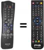 Télécommande équivalente Philips 21PV688 / 39