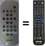 Télécommande équivalente Philips MCM240