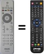Télécommande équivalente Philips 22PFL3415H / 12